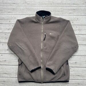 Mountain Equipment Jacket Men's Small Brown Polartec Fleece Mockneck Gorpcore